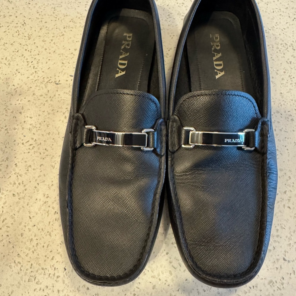 Prada Men's Black Loafers